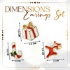 Xmas Metal Ear Piercing 3Pairs | Holiday Stud Earrings Jewelry