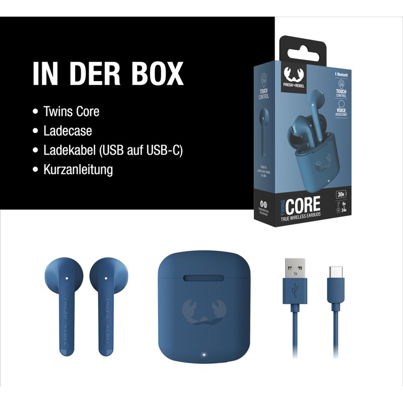 Fresh 'n Rebel Twins Core True Wireless In-Ear Bluetooth Headphones