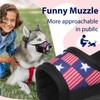 LUCKYPAW Dog Muzzle for Small Medium Large Dogs, Soft Muzzle