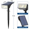 Katipeal Solar Spot Lights Outdoor,6 Pack/56 LED Outdoor Lights for