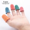 AUMACHEN Thimble Protectors 5Pcs, Finger Protectors, Rubber Fingers Thimble Guard