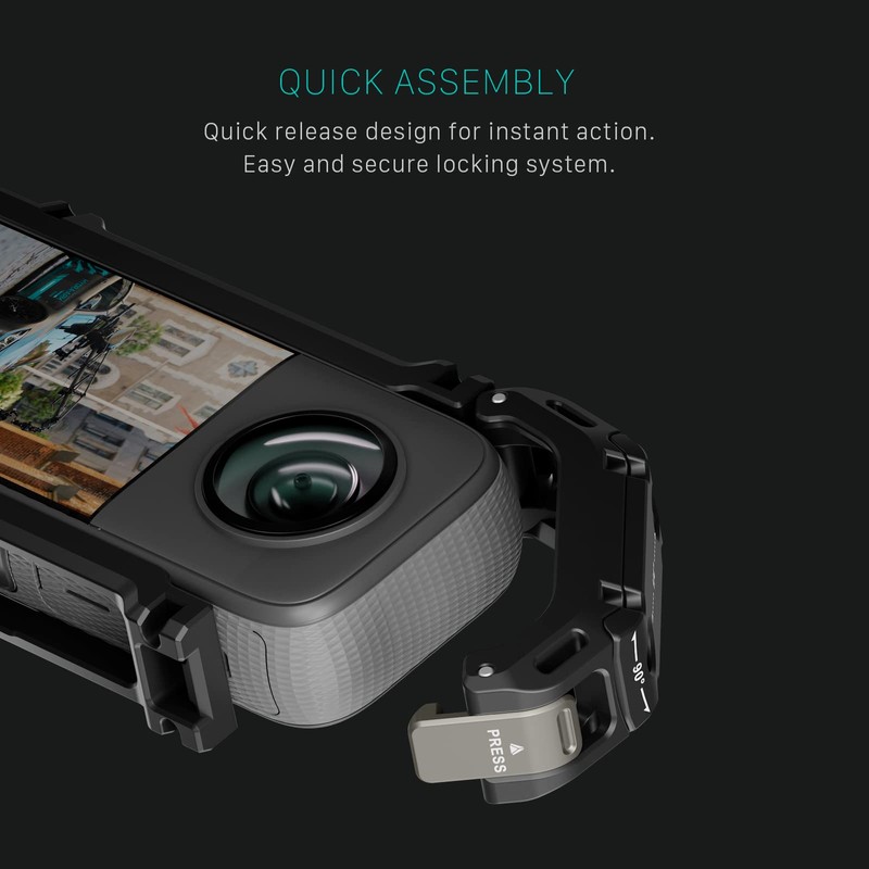 Tilta Full Camera Cage Compatible with Insta360 X3 with Rotating