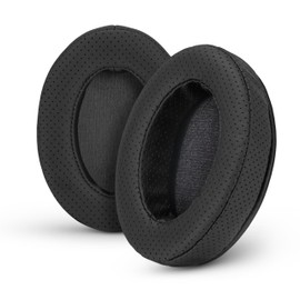 Brainwavz Perforated Thick Memory Foam Ear Pads for ATH M50X, M40X, Steelseries Arctis, HyperX Cloud & Alpha, Logitich G Pro & Many More Headphones, Black