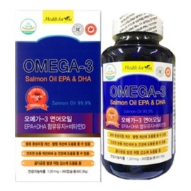 Health For You Omega 3 Salmon Oil EPA DHA 1001mg 180 Capsules 3 months supply blood circulation improvement nutritional supplement / 헬스포유 오메가3 연어오일 EPA DHA 1001mg 180캡슐 3개월분 혈행개선 영양제