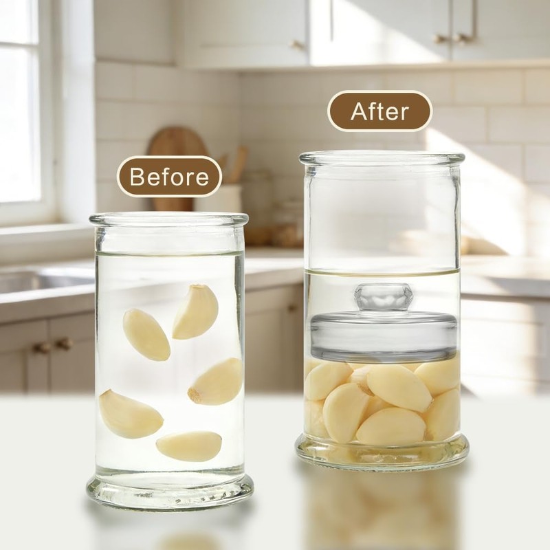 Glass Fermentation Weights for Wide Mouth Mason Jars, 9 Pack
