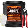 Funerlulu 1/8" Stainless Steel Cable 300FT Marine Grade Cable for