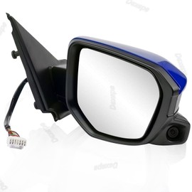 Dexepe Passenger Side Mirror Assembly 2016-2021 Compatible with Honda Civic Sedan Rear View Mirror with Camera Power Heated Replace 76208-TBC-A03ZA, 76208-TBC-A02ZA, 76201-TBA-A11ZF (11 Pin Blue)