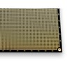 Double sided perforated grid board with round pads.