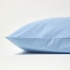 HOMESCAPES Percale Cushion Cover 40 x 80 cm, Blue, Cushion