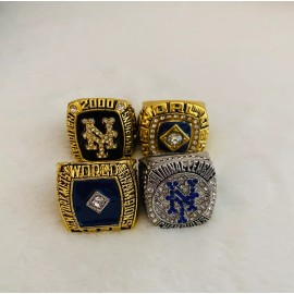 EBSportsRings.com 4 PCS New York Mets Championship Ring Set Complete,  SHIP