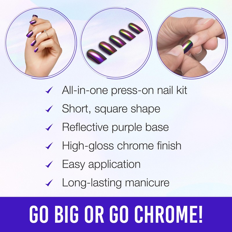 Ardell Nail Addict Chrome Mystic