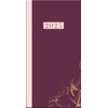 2025 Stylish Purple Marble Design Slimline Pocket Hardcover Diary Week