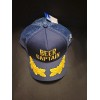 West Marine Beer Captain Mens Navy Blue Gold Adjustable Nautical