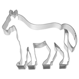 Birkmann 1010717210 11.6 cm Horse Cookie Cutter, Stainless Steel, Grey, 5 x 3 x 2 cm