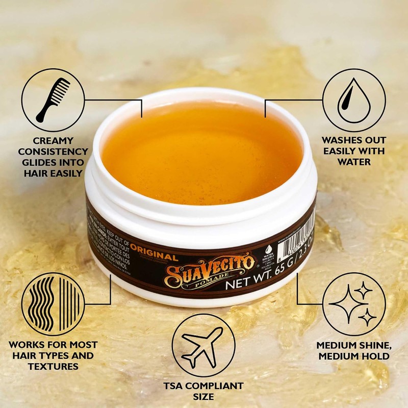 Suavecito Pomade Original Cera Para Cabello de Fijacion Media Brillo