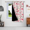 ggaimwf 46"x 72" Flower Eyelet Curtain Pink Blossom Floral Aesthetic