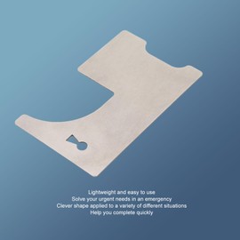 Door Opener Firefighting Hand Tool, Hand Hall Pass Tool, Stainless Steel Firefighting Tool, 0.7mm Thick, Multifunctional Door Seam Manual Firefighter