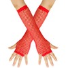 Seeksmile Women's Girls 80's Theme Party Emo Fingerless Arm Fishnet