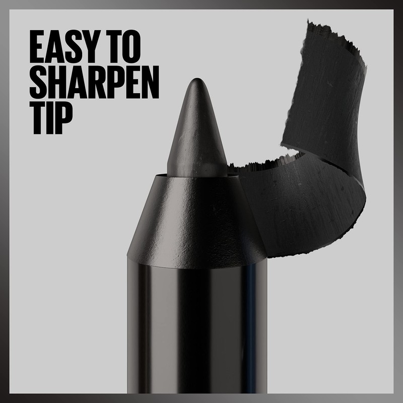 MAYBELLINE Tattoo Studio Sharpenable Eyeliner Pencil, 36 Hour Wear, Waterproof,