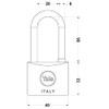 Yale Sea Lock Arch Long 40 mm