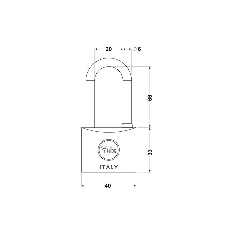 Yale Sea Lock Arch Long 40 mm