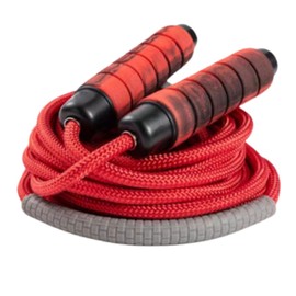 Uccellino Long Jump Rope, Non-Slip, Large Jump Grip, 12.6 ft (5 m), 26.6 ft (7 m), 32.8 ft (10 m), Belly Rope Competition, Practice, Bearings (Red, 5 m)