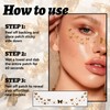 Gold Glitter Freckles Face Tattoo, Glow Up Makeup Patches, Face