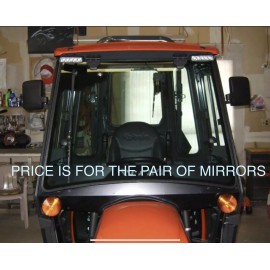 Magnetic Mirror 2-VINYL COATED 290lb  RATED MAGNET TRACTOR MIRROR KUBOTA B BX JOHN DEERE MOWER