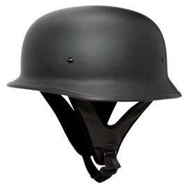 Fulmer 307 German Half Helmet (Matte Black - Medium)