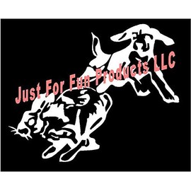 Just For Fun 6.5 x 5.5 Beagle Chase Rabbit Dog Hunting Vinyl Die Cut Decal Bumper Sticker, Windows, Cars, Trucks, laptops, etc