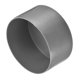 sourcing map Rubber End Caps 85mm ID Vinyl Round Tube Bolt Cap Cover Screw Thread Protectors Dark Grey