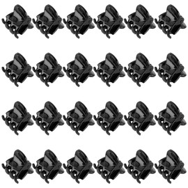 AUEAR, 24 Pack Mini Jaw Clips Plastic Hair Claw Clips for Girls and Women Black Small