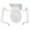 drive White / Gray Aluminum Toilet Safety Rail up to