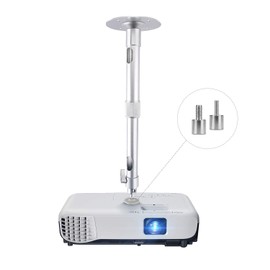 NIERBO Universal Projector Wall Ceiling Mount Hanger 360°Rotatable Head with Extendable Length 11.8 Inch to 19.7 Inch / 11 lbs Load Mounting Bracket