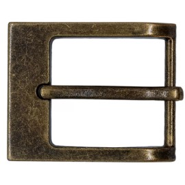 TheBeltShoppe.com Bronze Finish Rectangular Belt Buckle for 1 1/2" Belts - The Belt Shoppe
