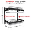 Hanging Dish Drying Rack, Wall Mounted Dish Rack Kitchen, 2