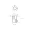 NOLDAR | Flat Head Carbon Steel Rivet Nuts (Yellow Zinc