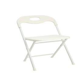 Donext Folding Chairs 800LB Capacity, Stackable Plastic Seating with Steel Frame, Indoor Outdoor Use Seating, Lightweight Portable Event Chairs(White