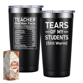 DOEARTE Teacher Appreciation Gifts - Tears of Students - Teacher Gifts for Men - Christmas, Valentines, Gift for Male Teachers Form Students - 20oz Tumbler
