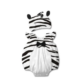 Costume Bay Baby Rompers Onesie One-Piece Bodysuit Cosplay Birthday Party for Boys Girls Outfit (Zebra, 95)