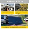 SHADEPLUS RV Awning Shade Screen Without Zipper 8'x10'3'',Black Mesh RV