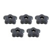 POWERTEC 5 Pack 5/16"-18 5 Star Knobs, Threaded Clamping Knobs
