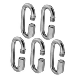VILLFUL 5pcs Stainless Steel Chain Connectors Quick Link Chain Connector Links for Heavy Duty Use