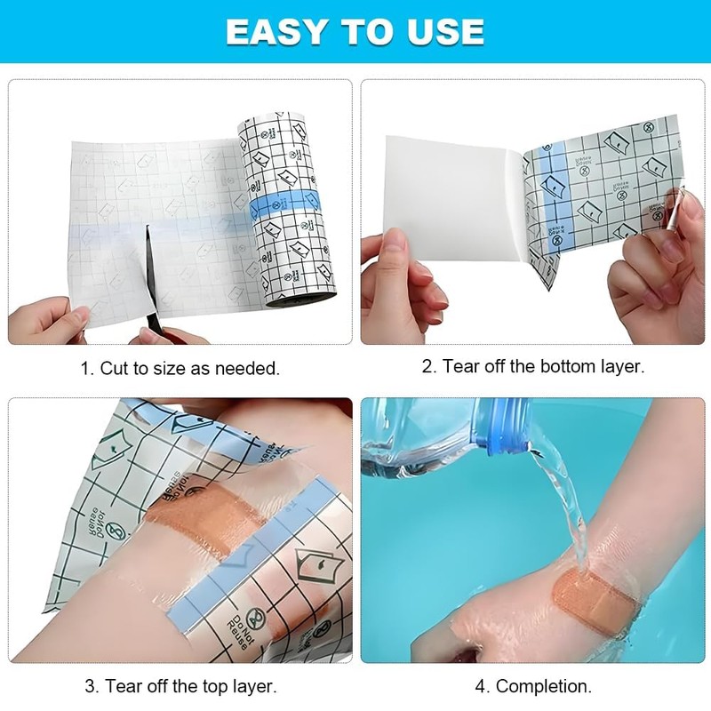 Tattoo Second Skin Waterproof Bandage, Transparent Skin Tape, Second Protection