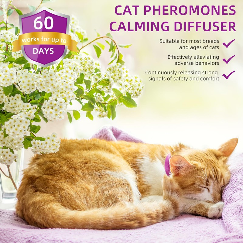 G · PEH Cat Pheromones Calming Diffuser, 2 Pack Premium