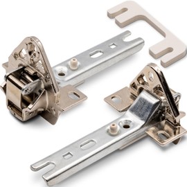 Fridge Door Hinge Set Compatible / Replacement for 268698/00268698 Hinges for Fridge & Freezer from Bosch, Siemens, Constructa, Neff, Balay