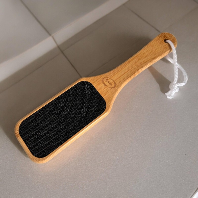 Vanfa Pedicure Pumice Stone Foot File Callus Remover (Bamboo Handle