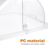 Ciieeo Clear Acrylic Dome Cover Rectangle Roll Top Bread Basket