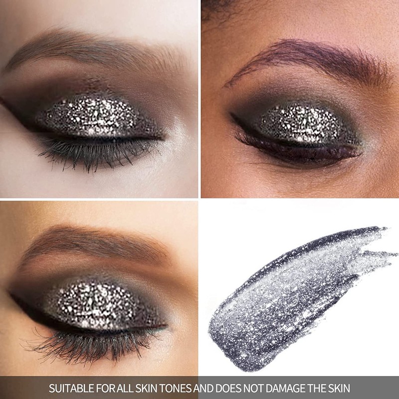 Glitter Eyeshadow Durable Shiny Diamond Shimmer Glitter Eyeshadow Highly Pigmented