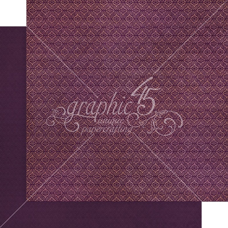 Graphic 45 Fruit & Flora Paper PRNT/Solid, Assorted, One Size